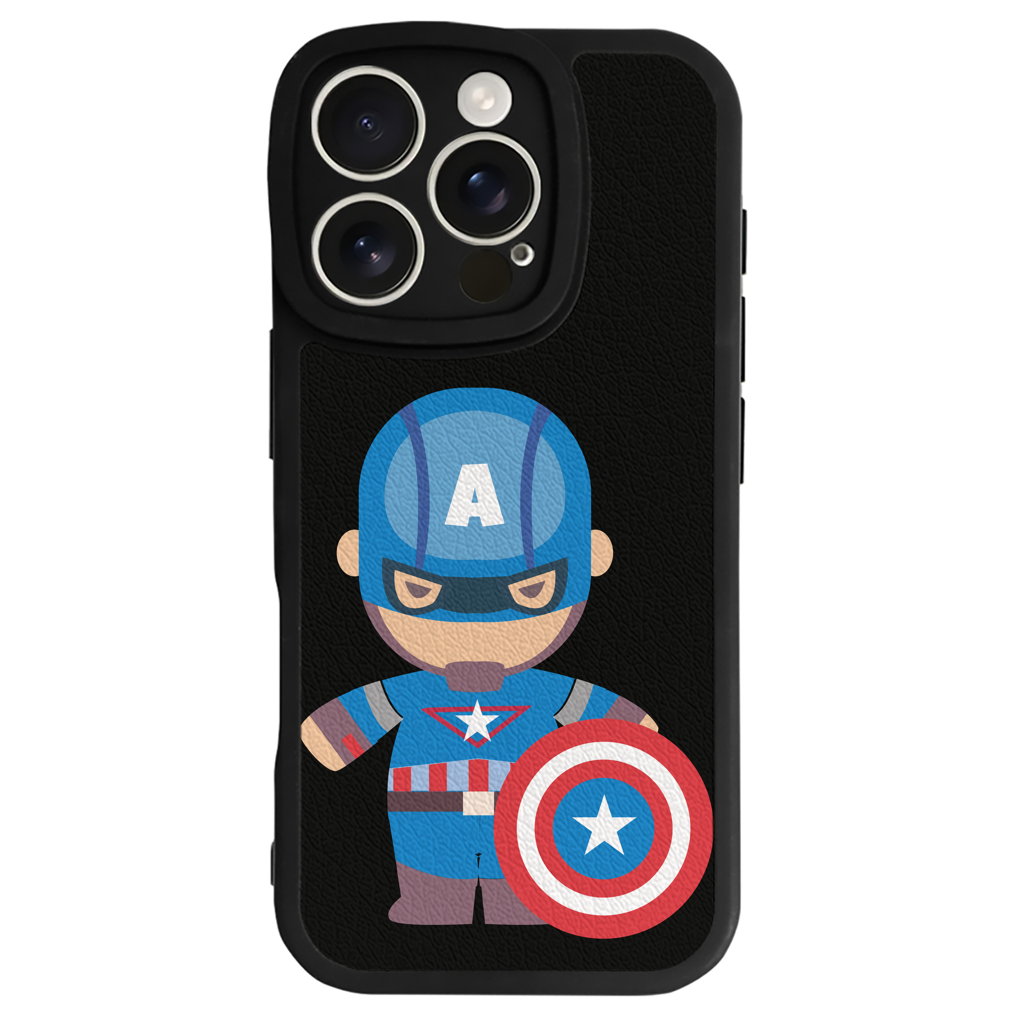 （画像用） アベンジャーズ The Avengers 【iPhone 16シリーズ対応】シリコンスマホケース（レザー調） 材質：シリコン